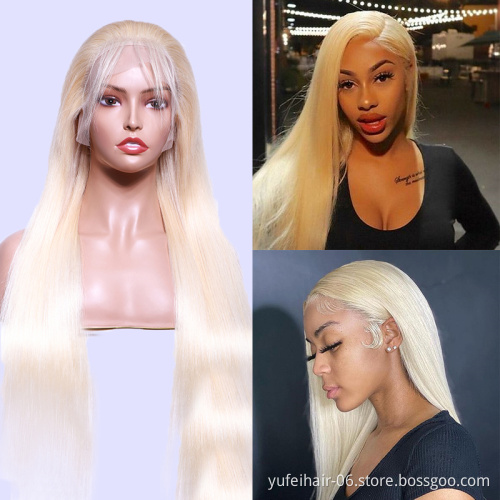 Hot Sale Brazilian 613 Blonde Transparent Lace Wig Human Hair 30 Inch Long 613 Virgin Hair Human Hair Lace Frontal Wig